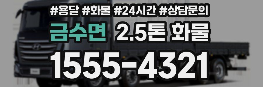 금수면 2.5톤 화물