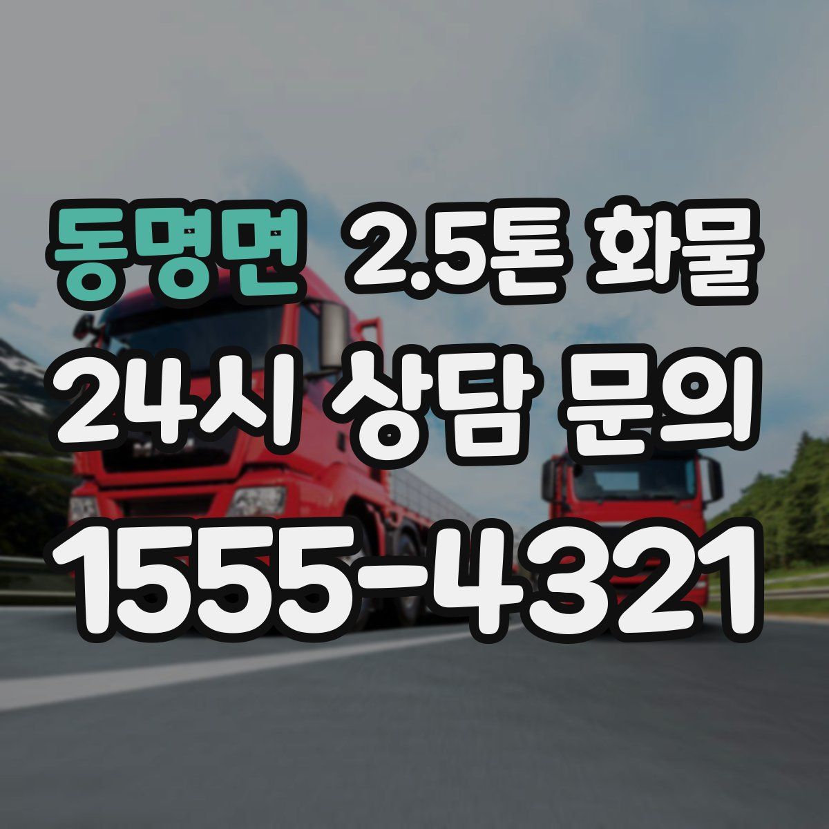 동명면 2.5톤 화물