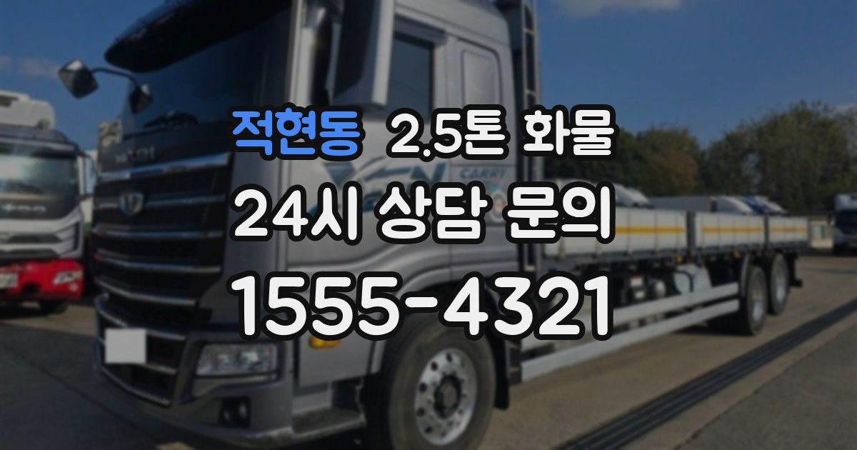 적현동 2.5톤 화물