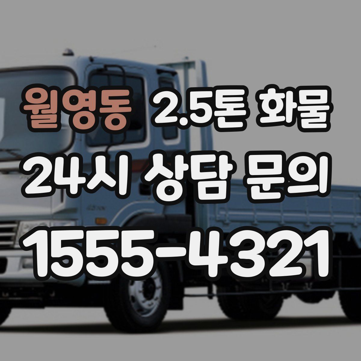 월영동 2.5톤 화물