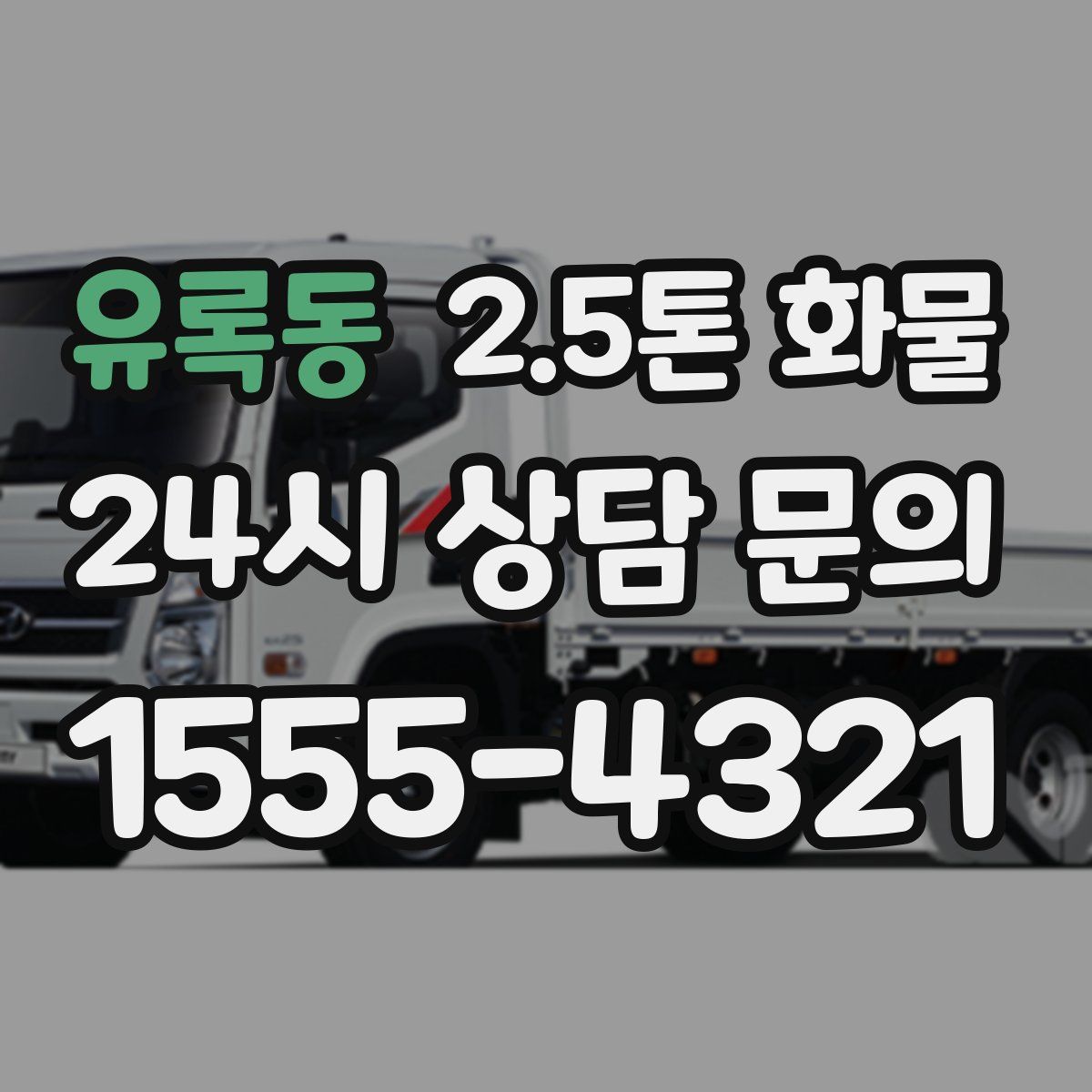 유록동 2.5톤 화물