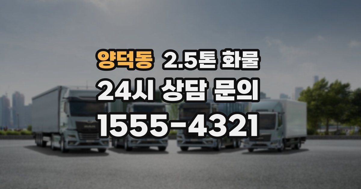 양덕동 2.5톤 화물