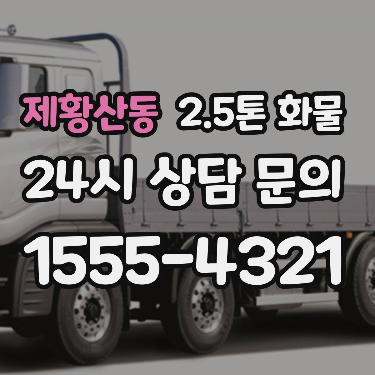 제황산동 2.5톤 화물