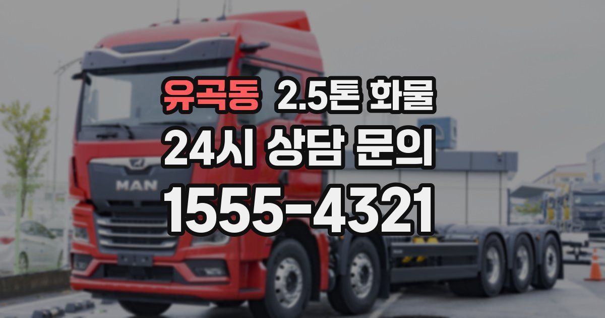유곡동 2.5톤 화물