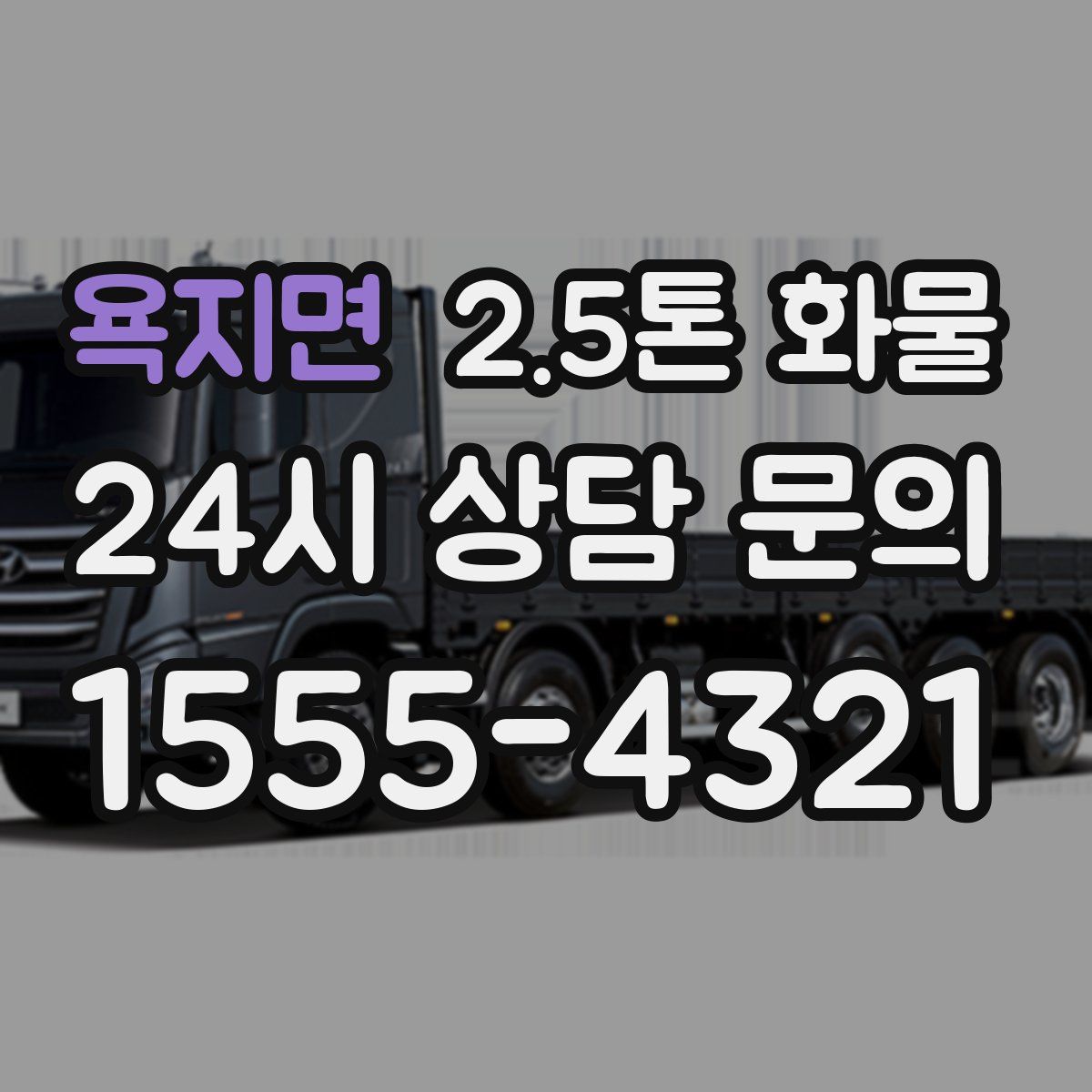 욕지면 2.5톤 화물