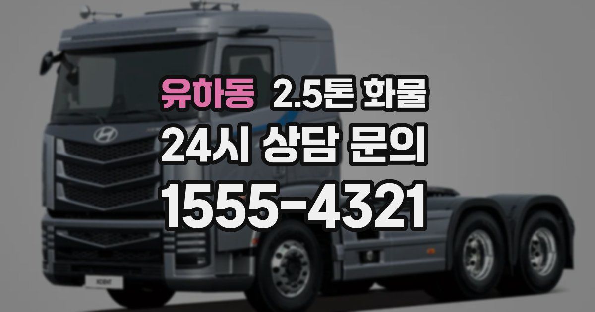 유하동 2.5톤 화물