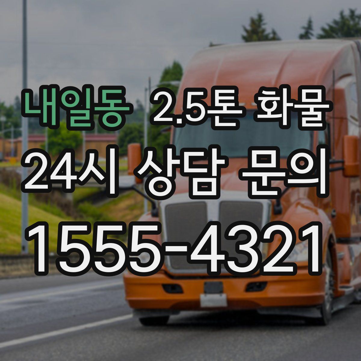 내일동 2.5톤 화물