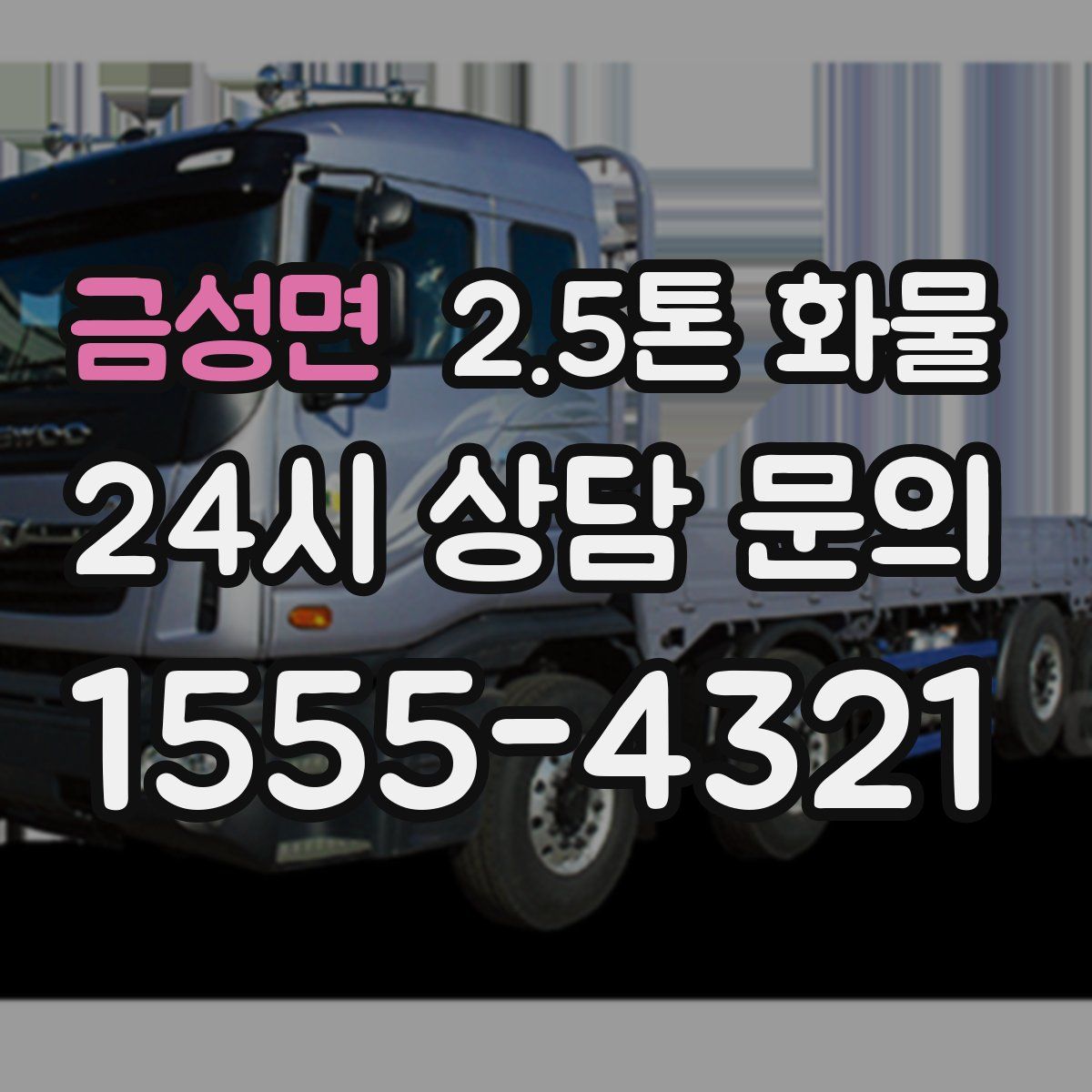 금성면 2.5톤 화물
