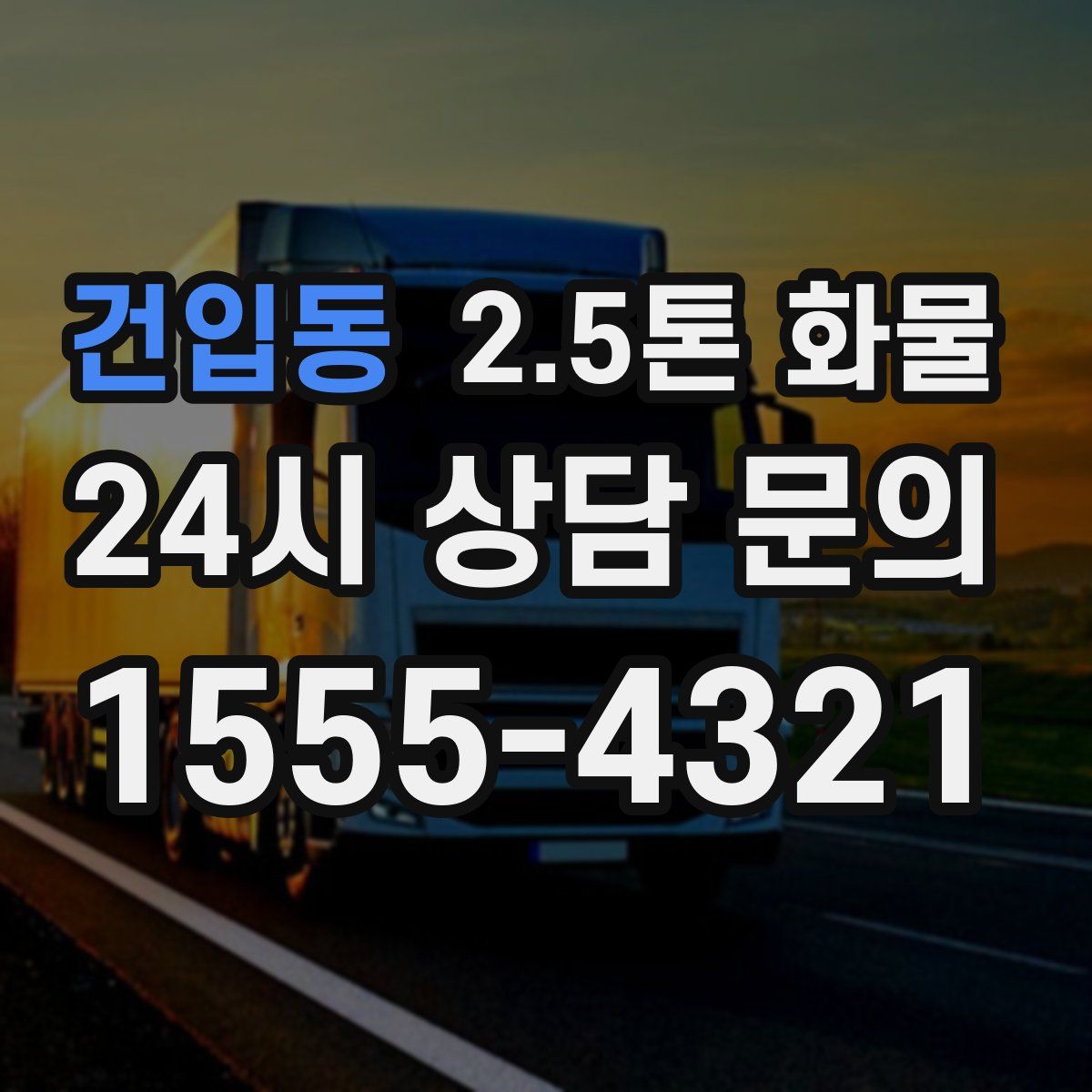 건입동 2.5톤 화물