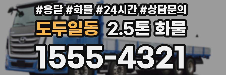 도두일동 2.5톤 화물