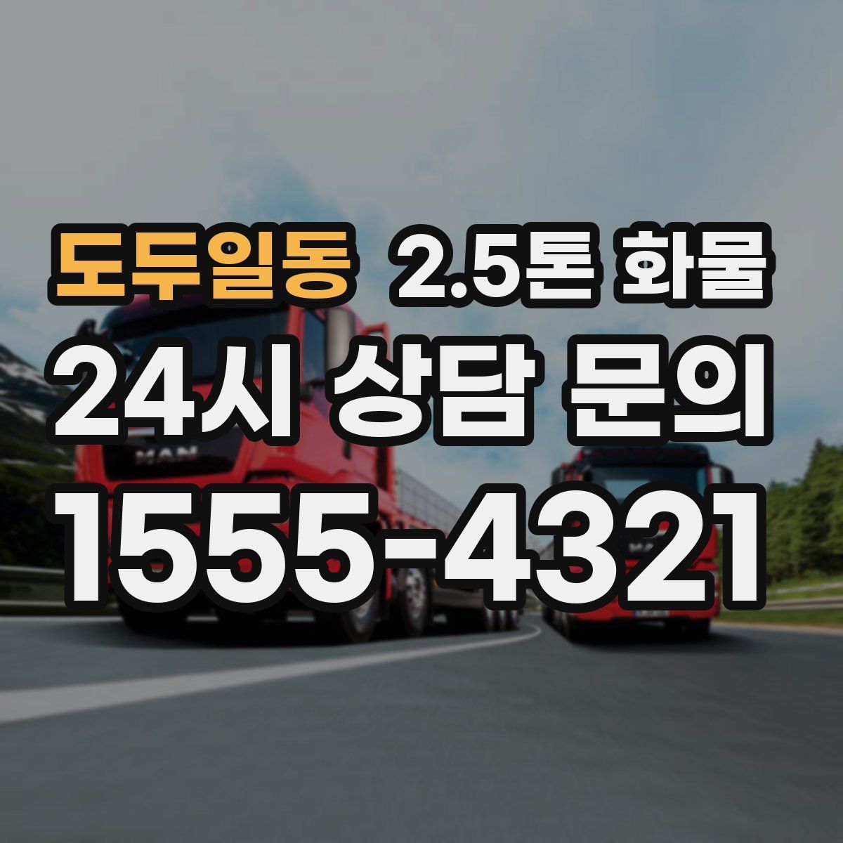 도두일동 2.5톤 화물