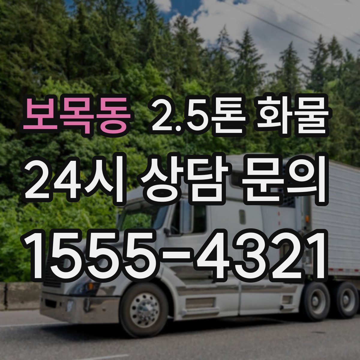 보목동 2.5톤 화물