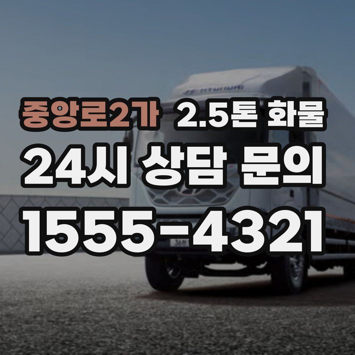 중앙로2가 2.5톤 화물