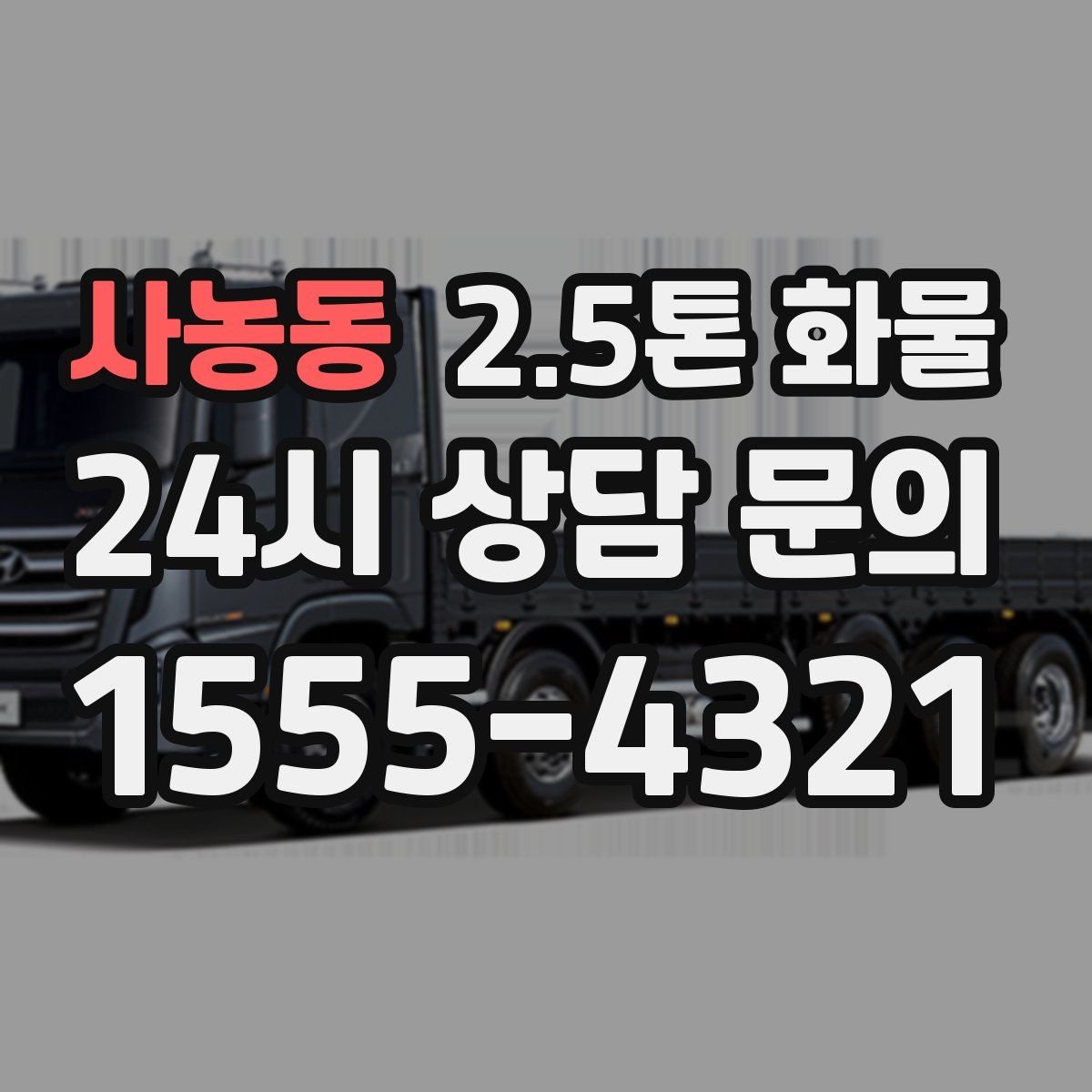 사농동 2.5톤 화물