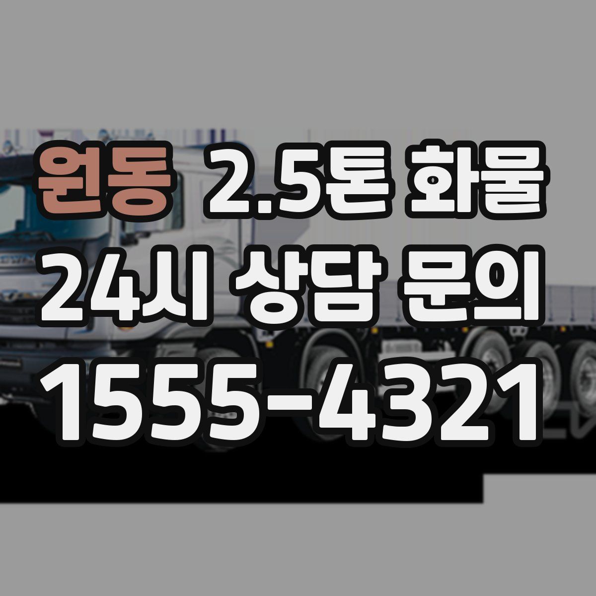 원동 2.5톤 화물