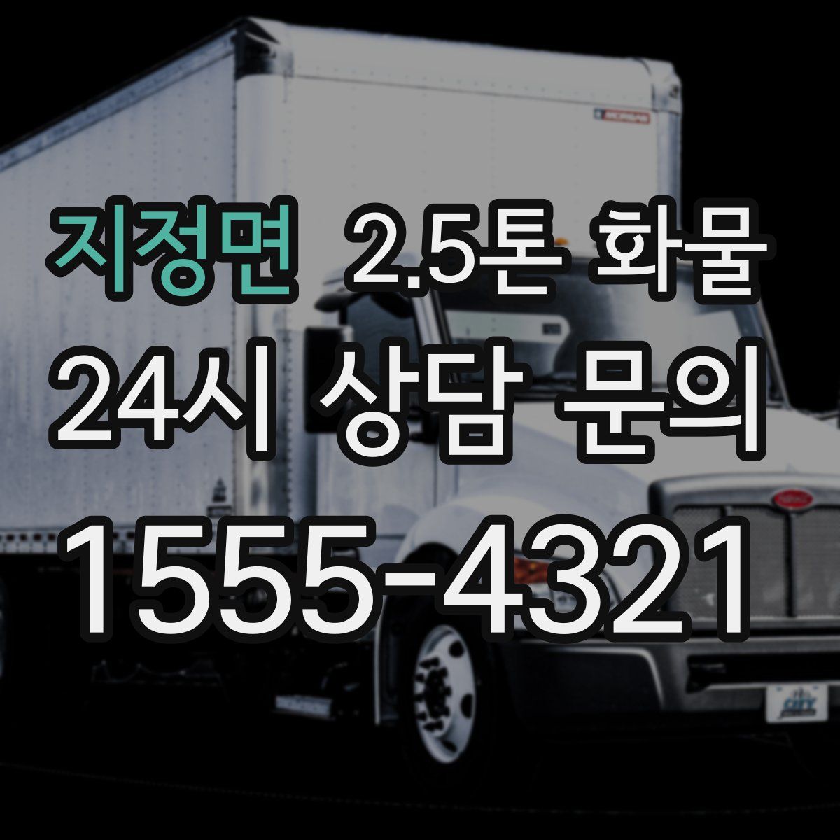 지정면 2.5톤 화물