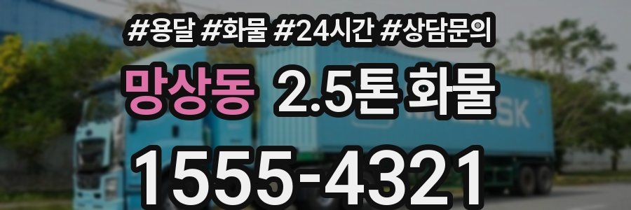 망상동 2.5톤 화물