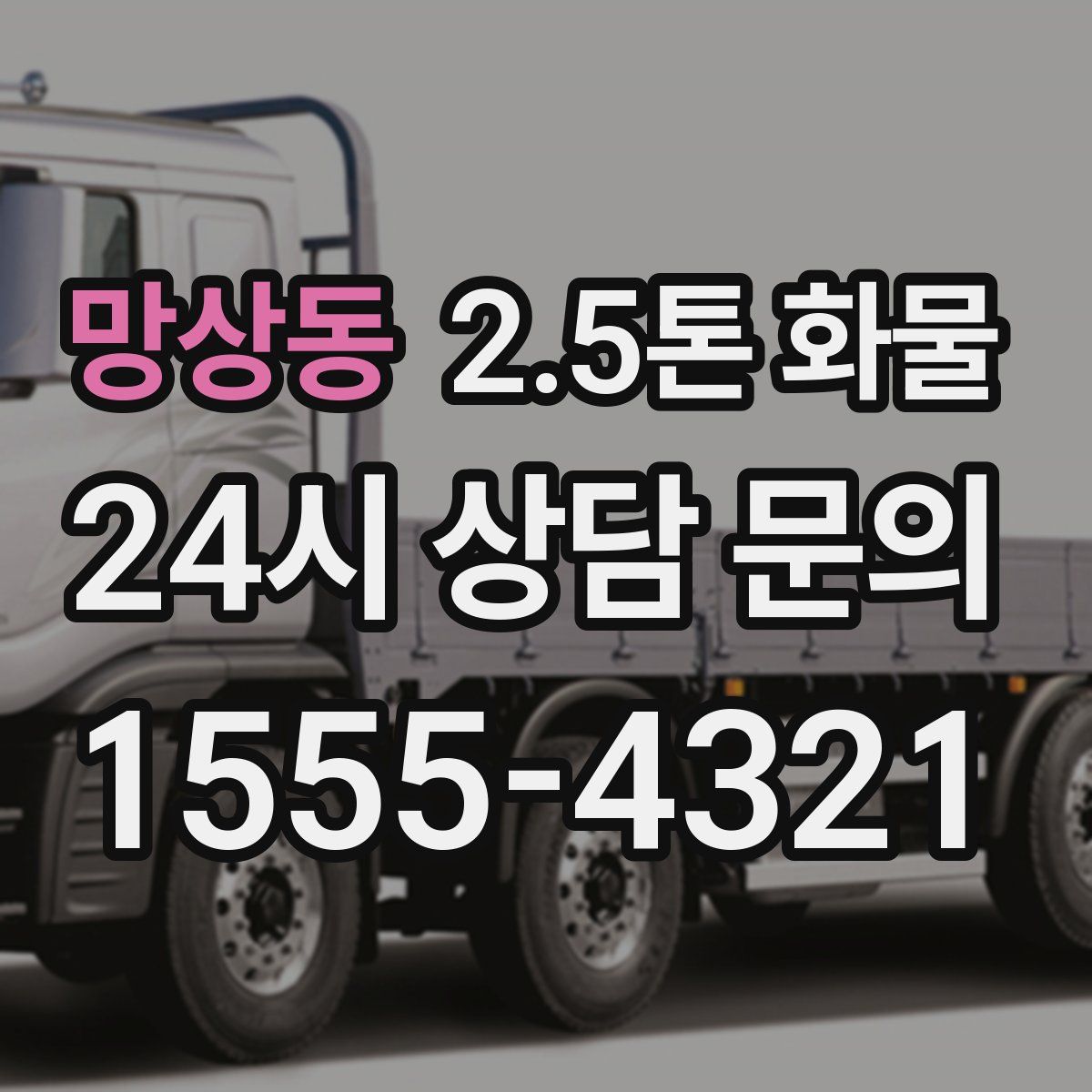 망상동 2.5톤 화물