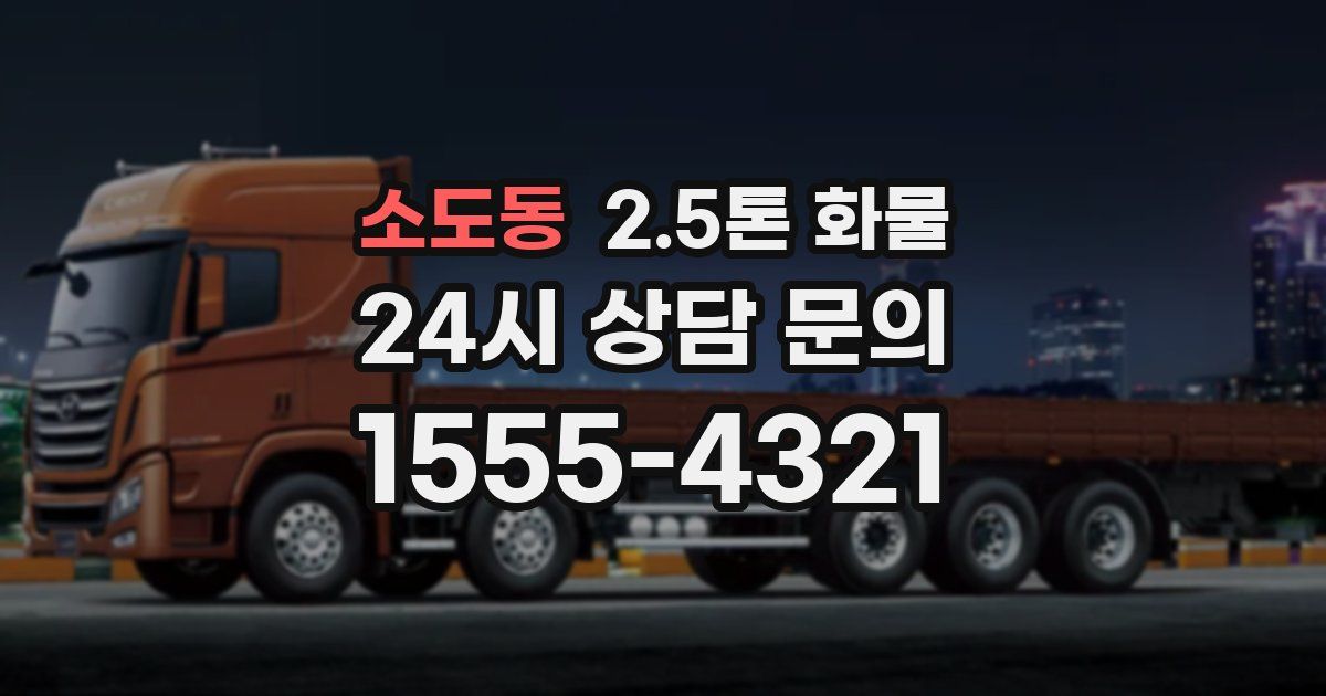 소도동 2.5톤 화물