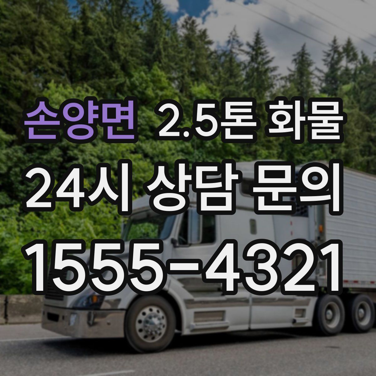 손양면 2.5톤 화물