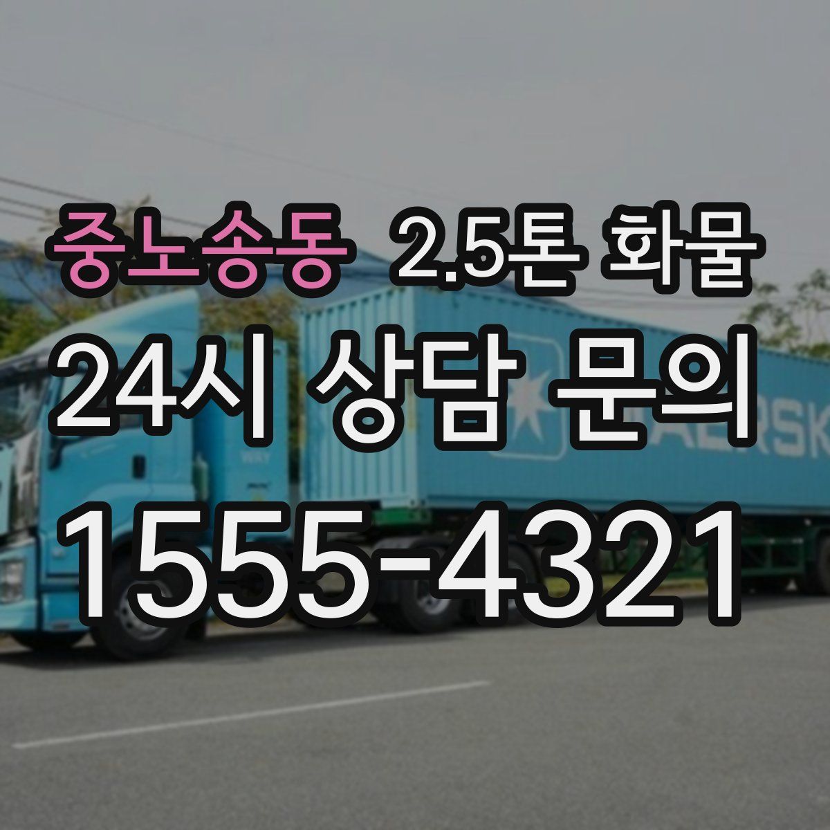 중노송동 2.5톤 화물