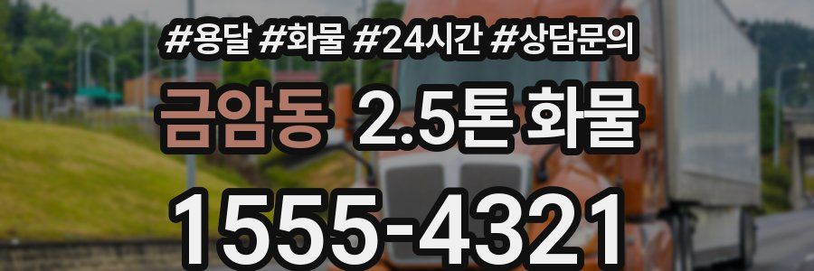 금암동 2.5톤 화물