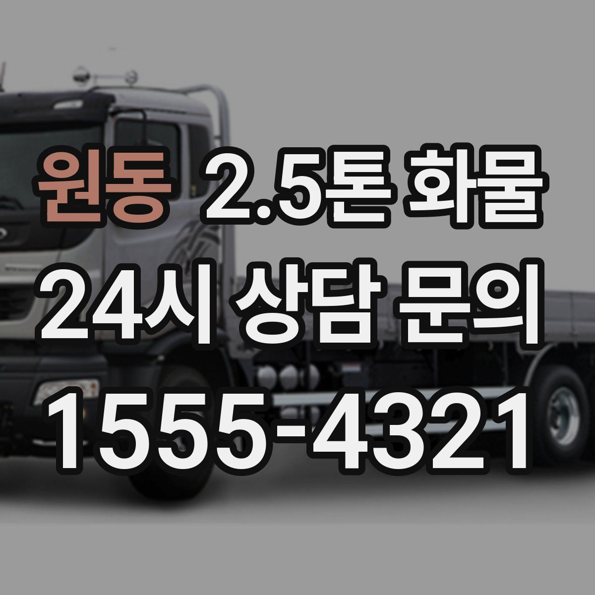 원동 2.5톤 화물