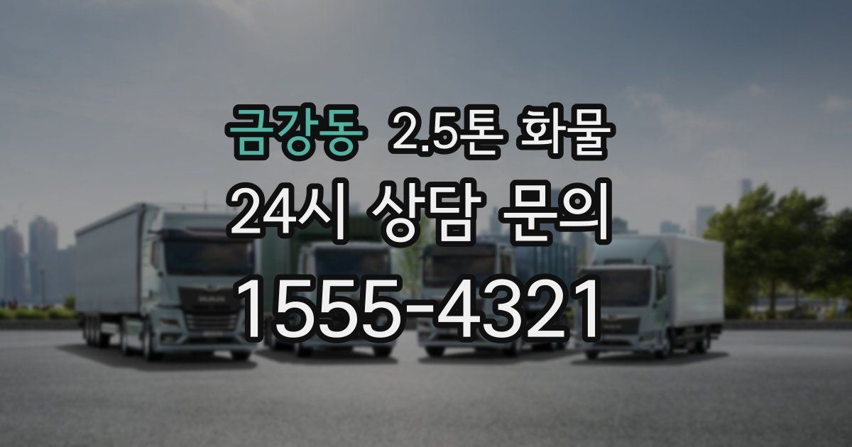 금강동 2.5톤 화물