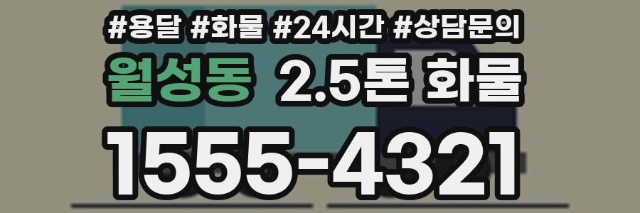 월성동 2.5톤 화물