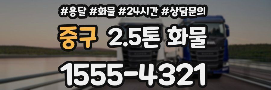 중구 2.5톤 화물