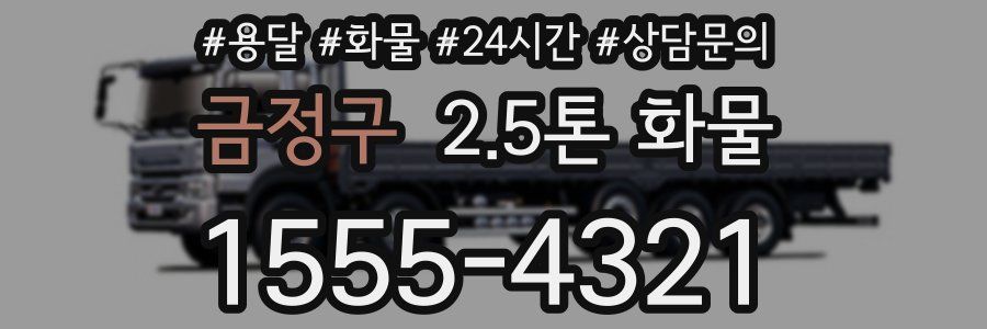 금정구 2.5톤 화물