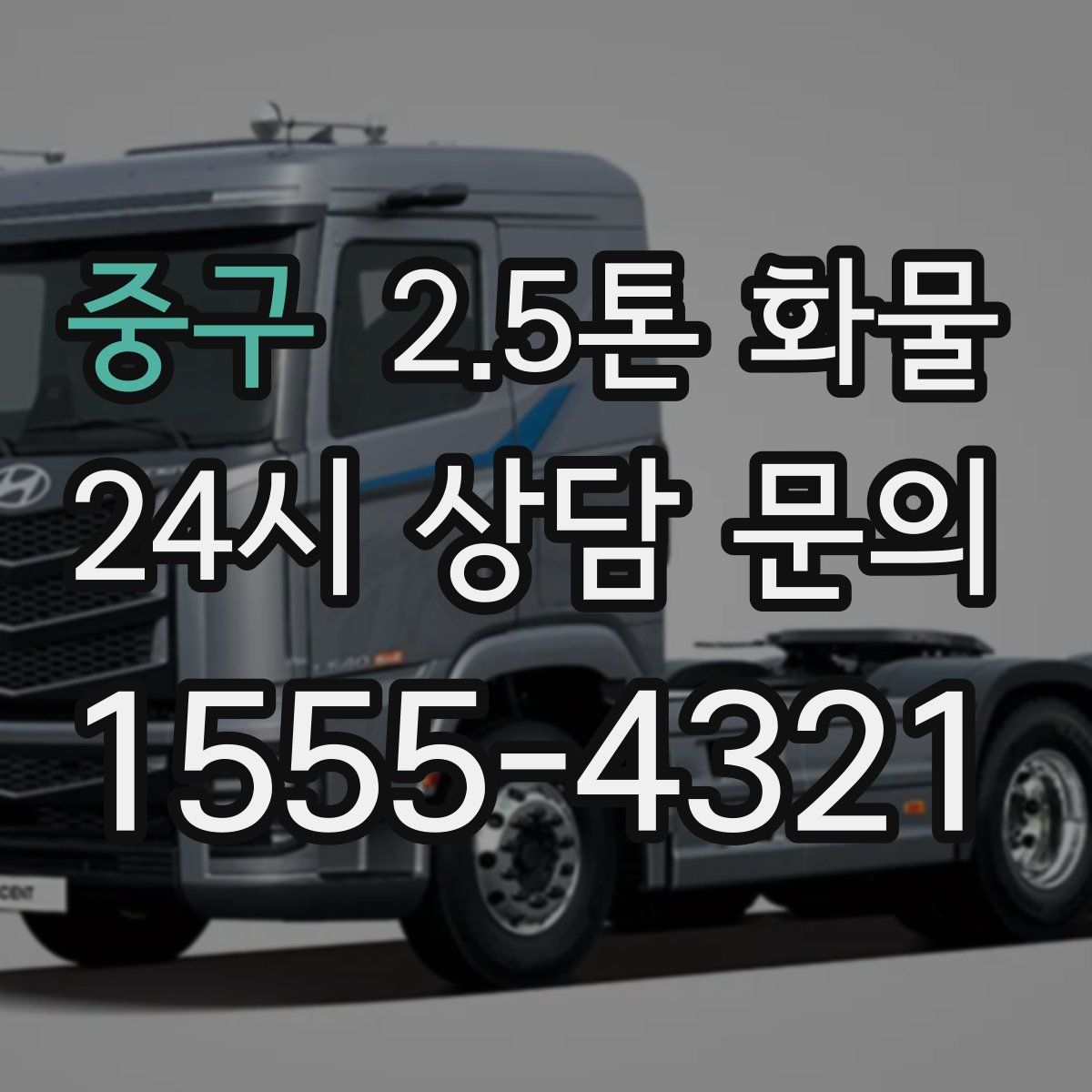 중구 2.5톤 화물