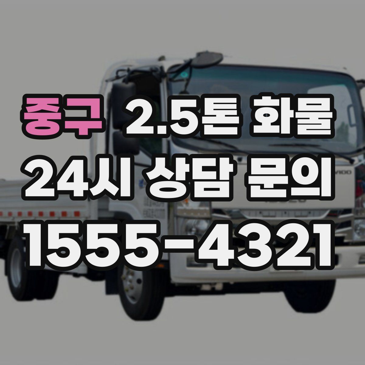 중구 2.5톤 화물