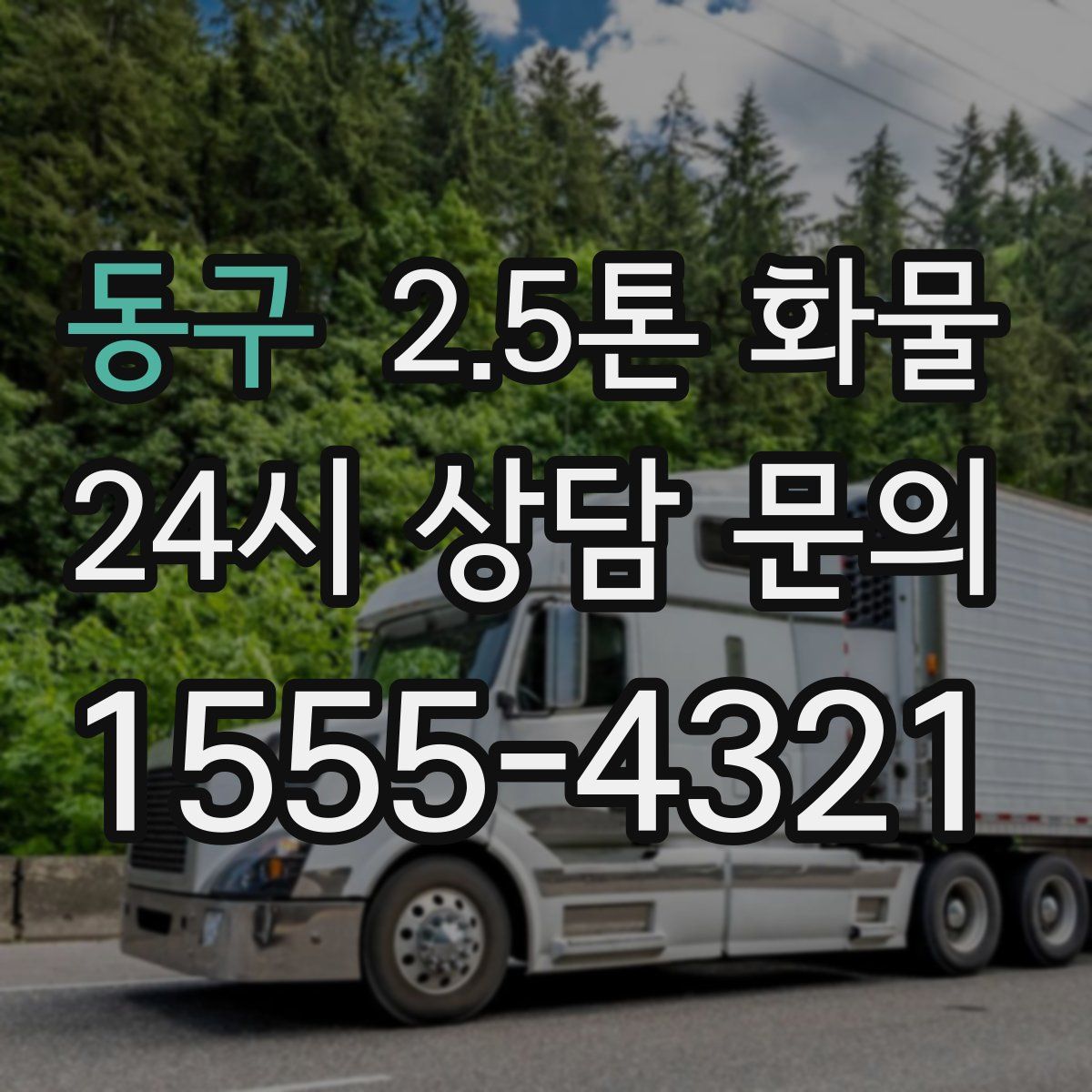 동구 2.5톤 화물