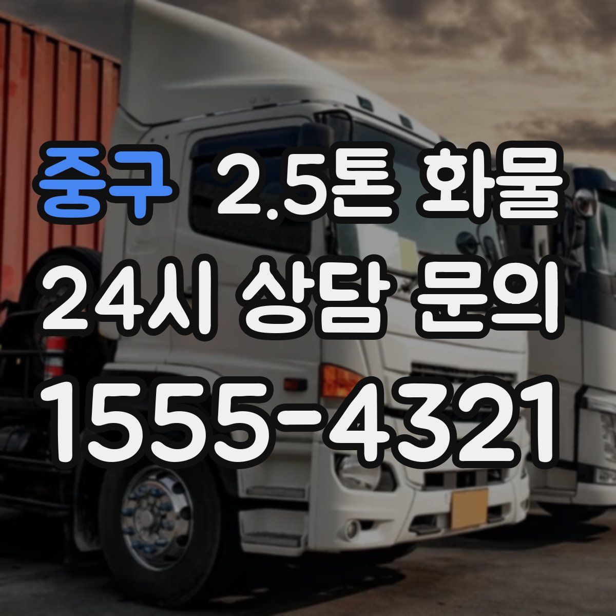 중구 2.5톤 화물