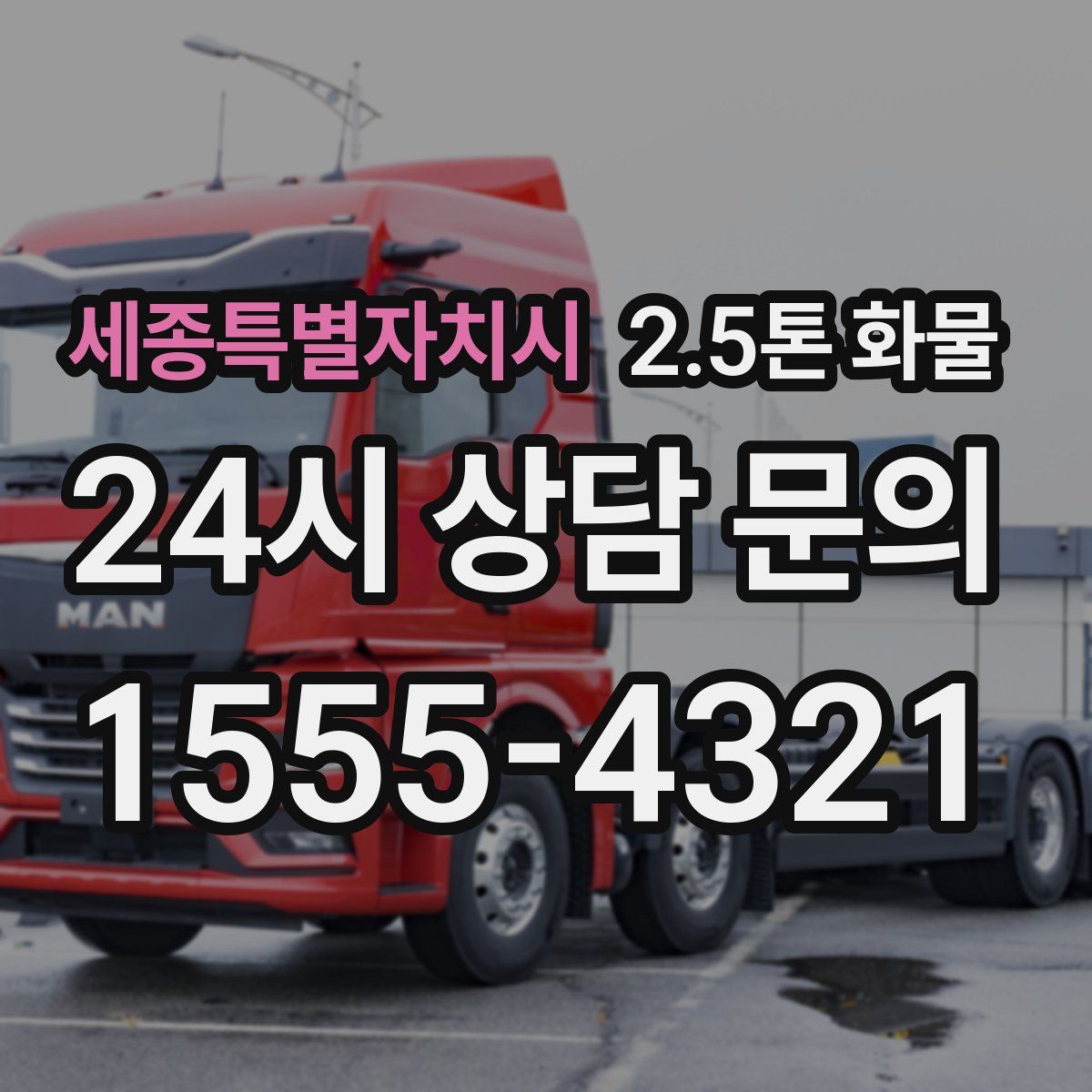 세종특별자치시 2.5톤 화물
