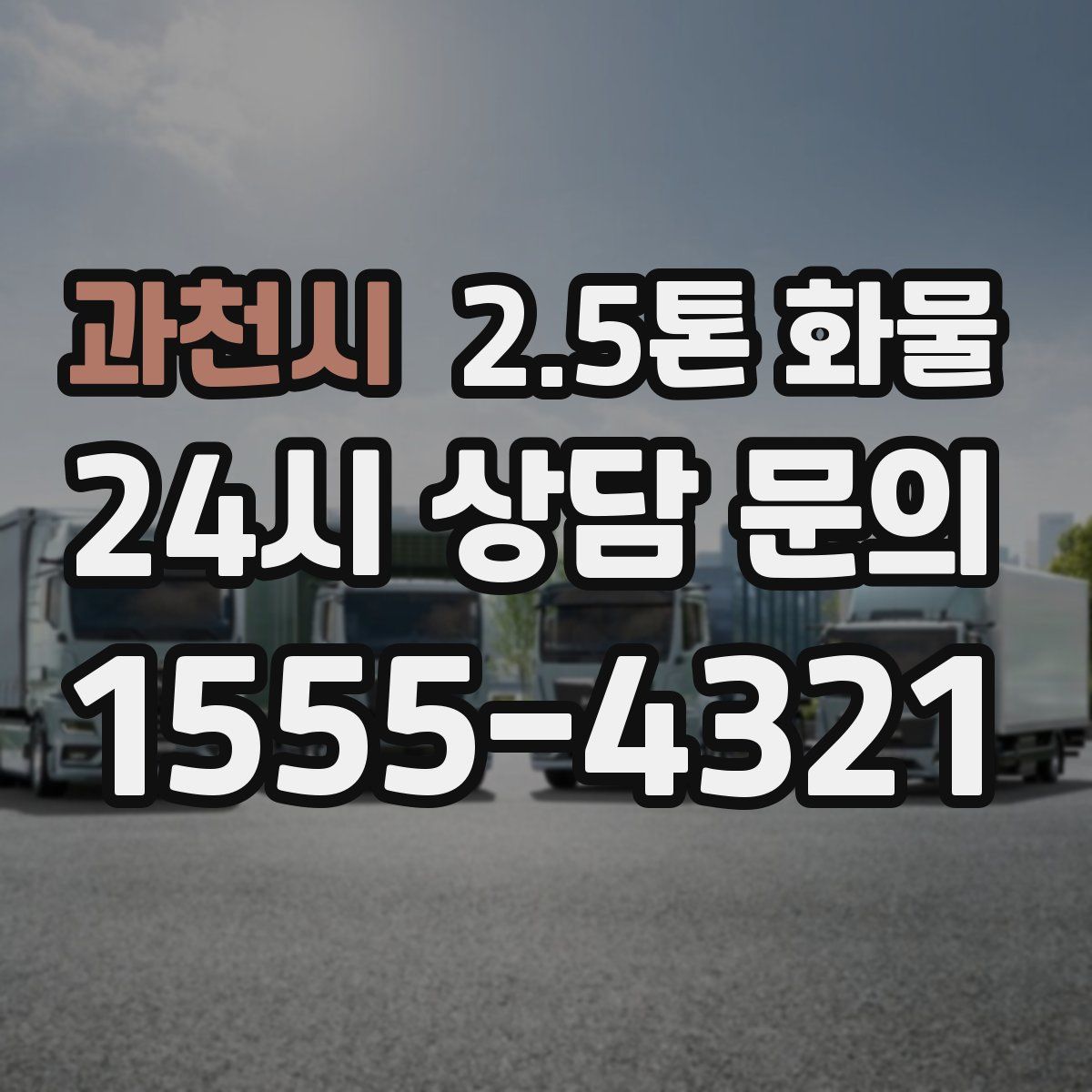 과천시 2.5톤 화물