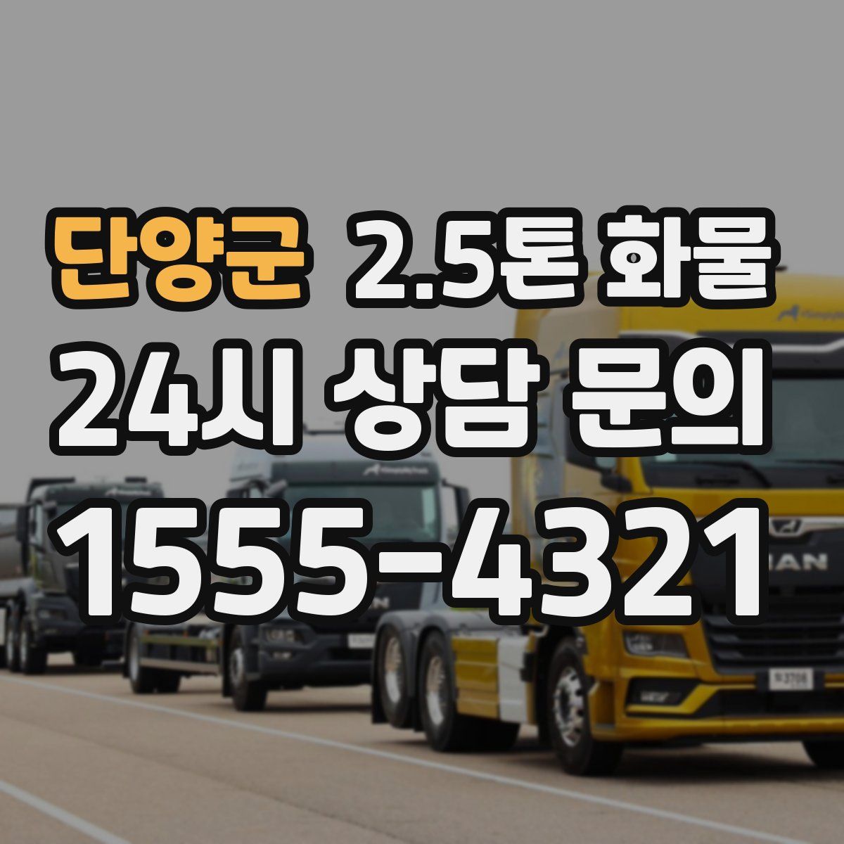 단양군 2.5톤 화물