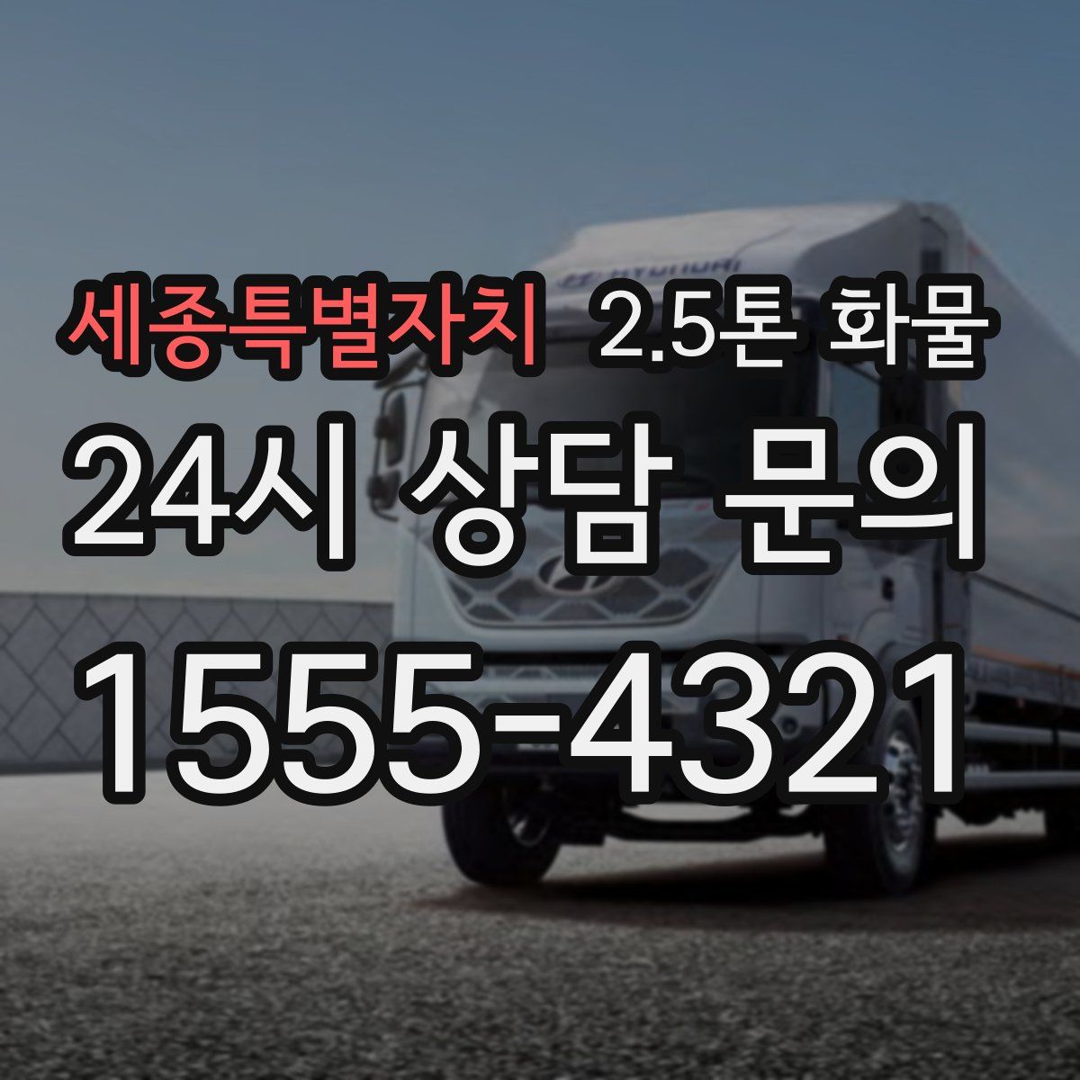 세종특별자치 2.5톤 화물