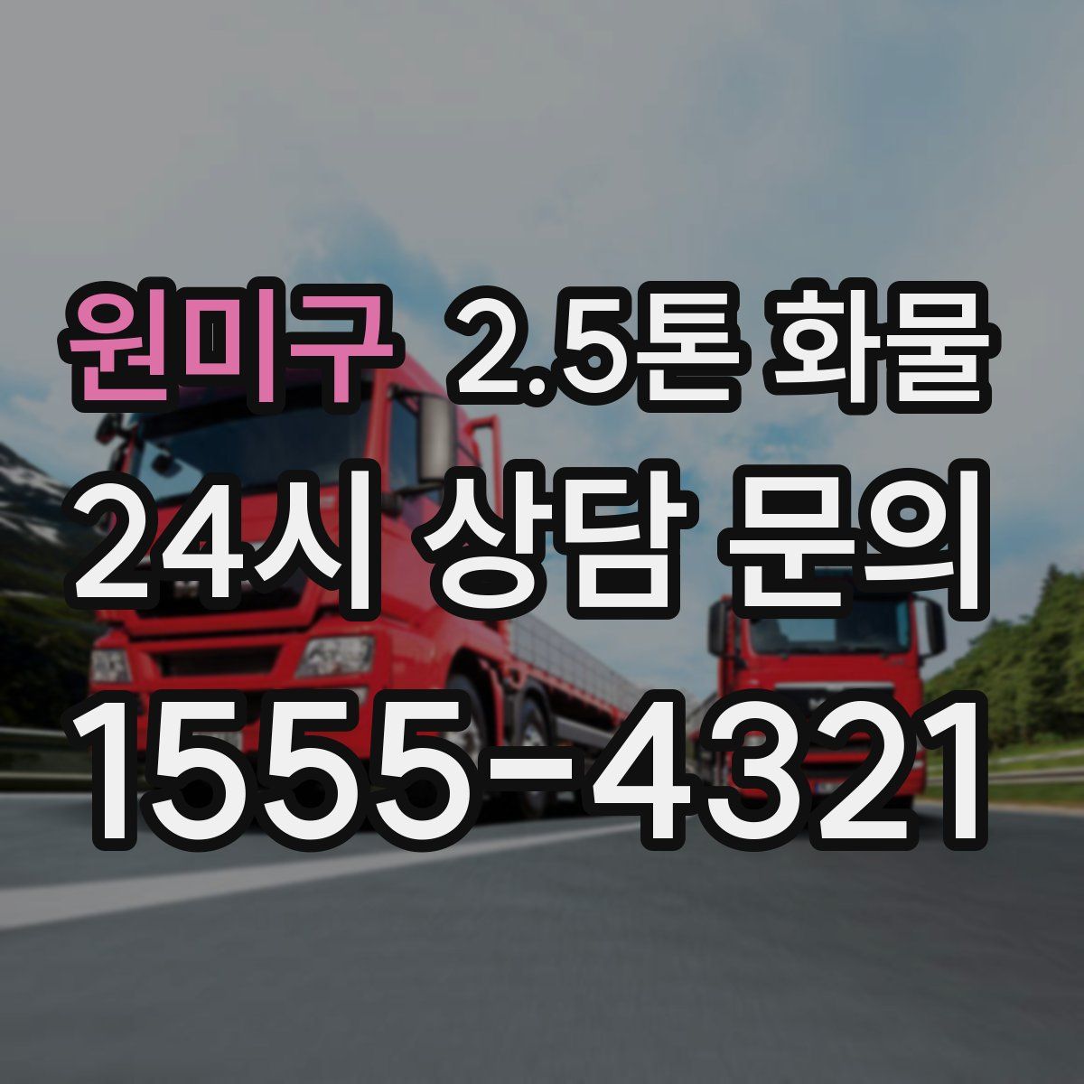 원미구 2.5톤 화물