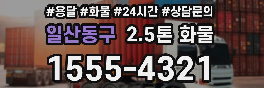 일산동구 2.5톤 화물