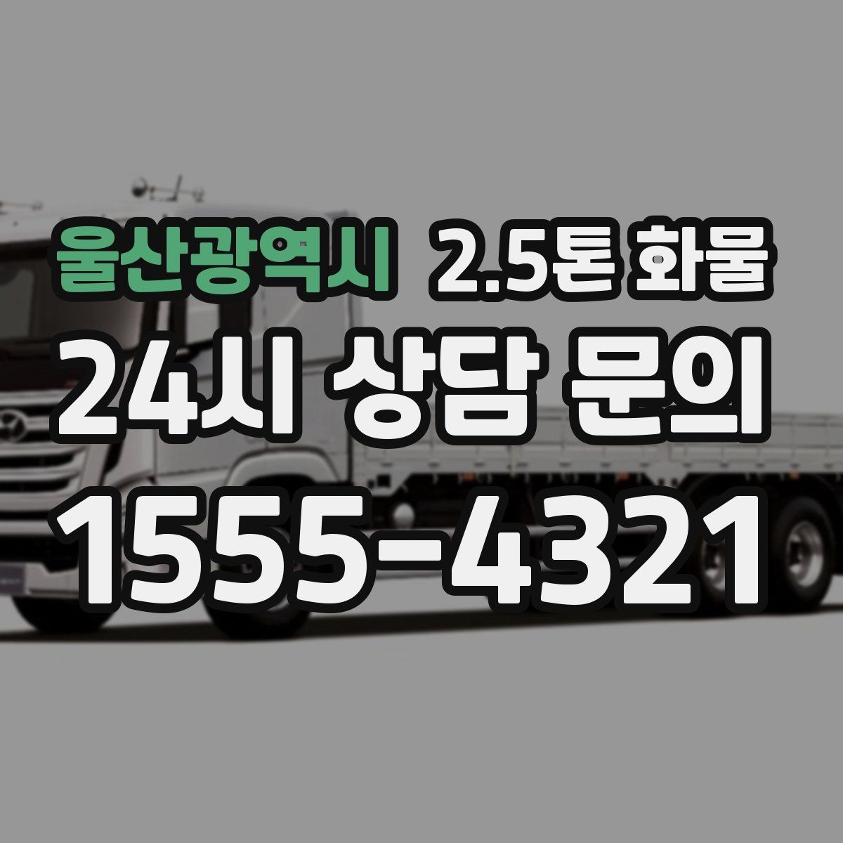 울산광역시 2.5톤 화물