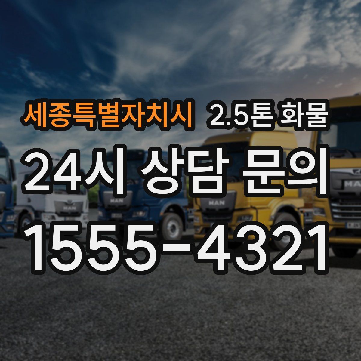세종특별자치시 2.5톤 화물