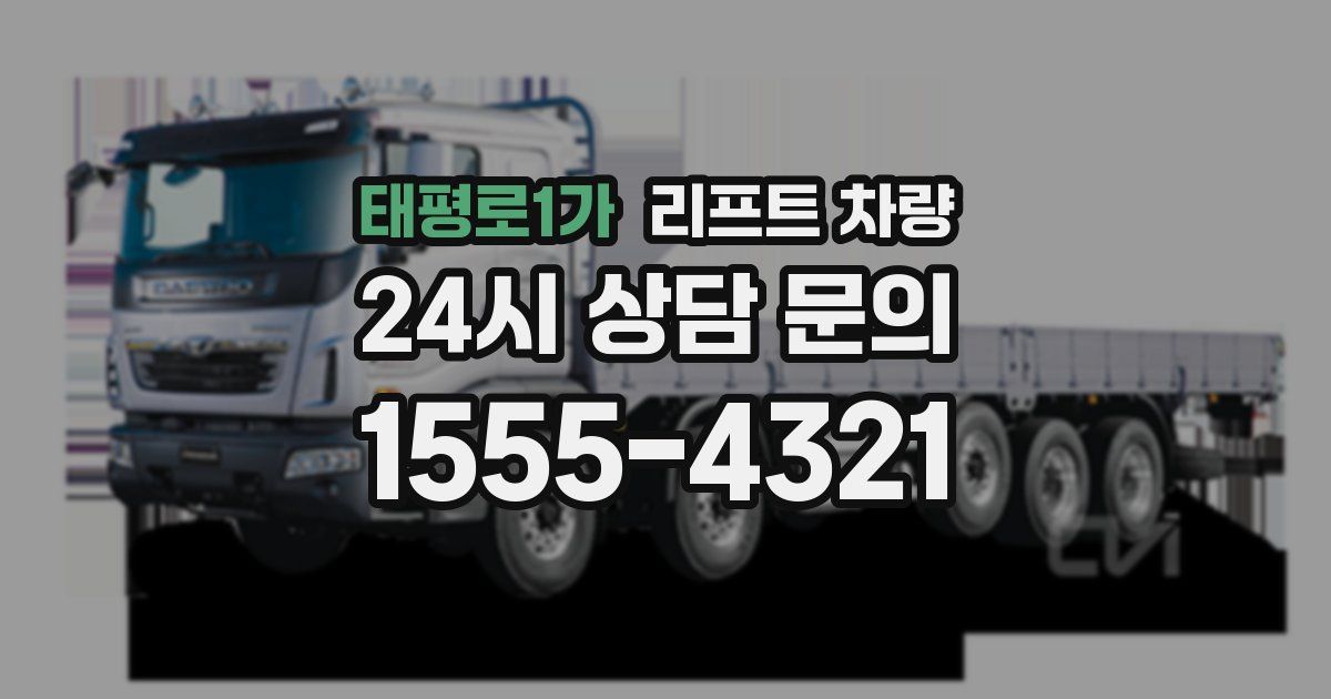 태평로1가 리프트 차량