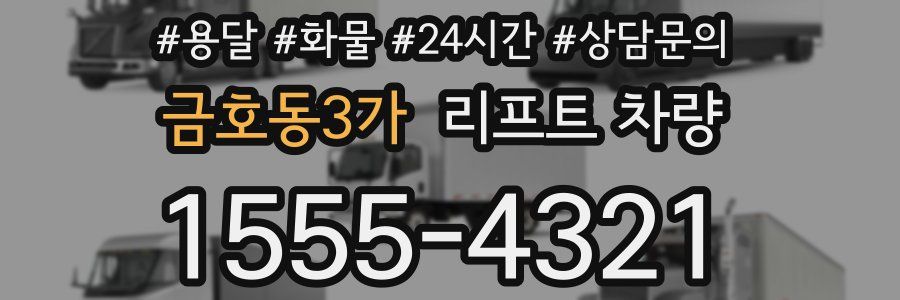 금호동3가 리프트 차량