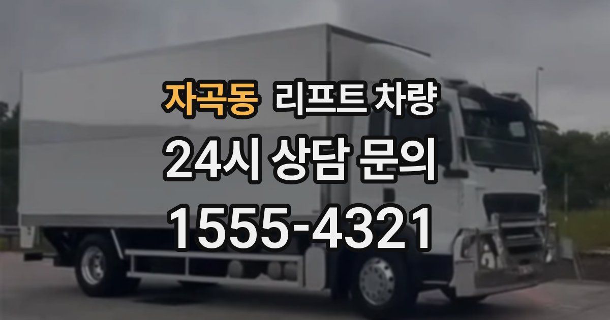 자곡동 리프트 차량