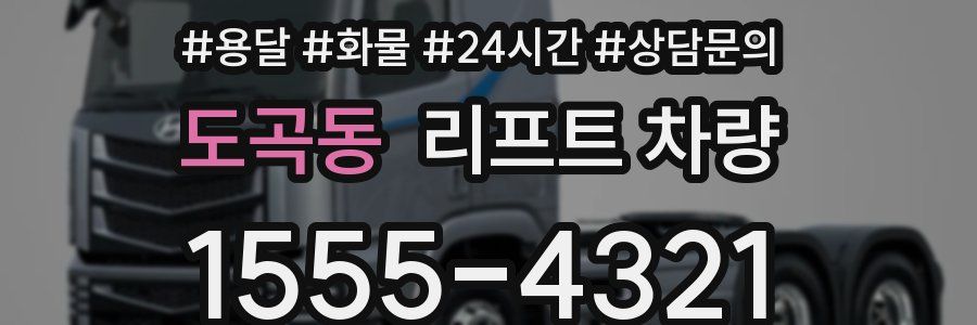 도곡동 리프트 차량