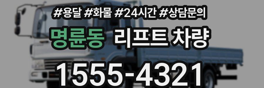 명륜동 리프트 차량