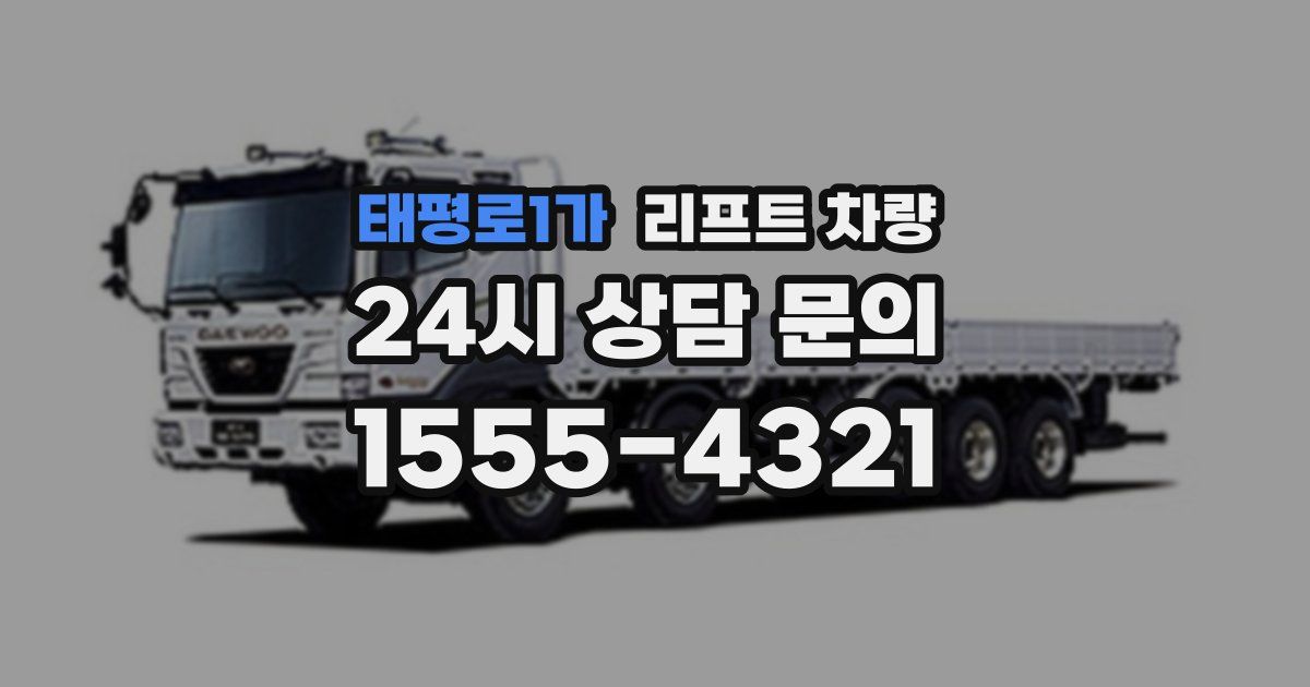 태평로1가 리프트 차량