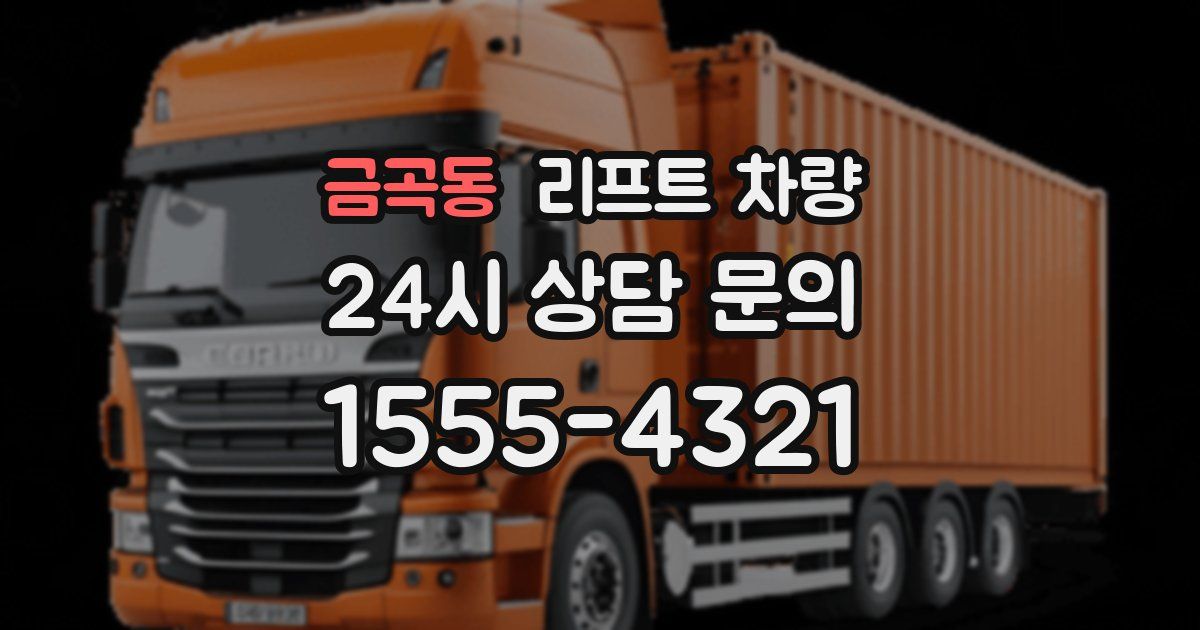 금곡동 리프트 차량